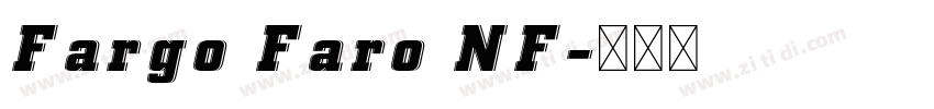 Fargo Faro NF字体转换